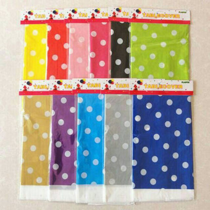 Taplak Meja Plastik Polkadot / Plastic Table Cover Polkadot