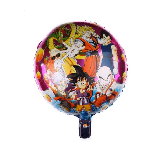 Balon Foil Bulat Dragon Ball Goku Size 45 cm