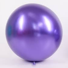 Balon Latex / Lateks Chrome Jumbo Size 24 Inch