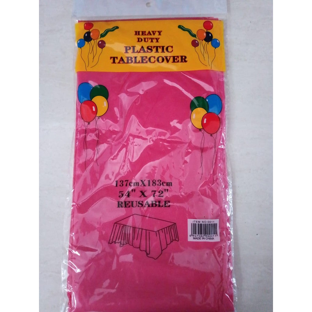 Taplak Meja Plastik Polos / Plastic Table Cover Polos