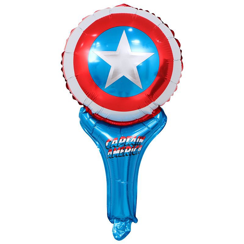 Balon Foil Pentung / Tongkat / Tenis / Handheld Hello Kitty,Doraemon,Frozen,Hulk,Donald,Daisy, Pony