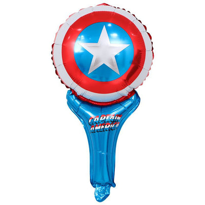 Balon Foil Pentung / Tongkat / Tenis / Handheld Hello Kitty,Doraemon,Frozen,Hulk,Donald,Daisy, Pony