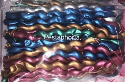 Balon Latex / Lateks Spiral Chrome / Balon Twist Chrome / Balon Ulir Chrome