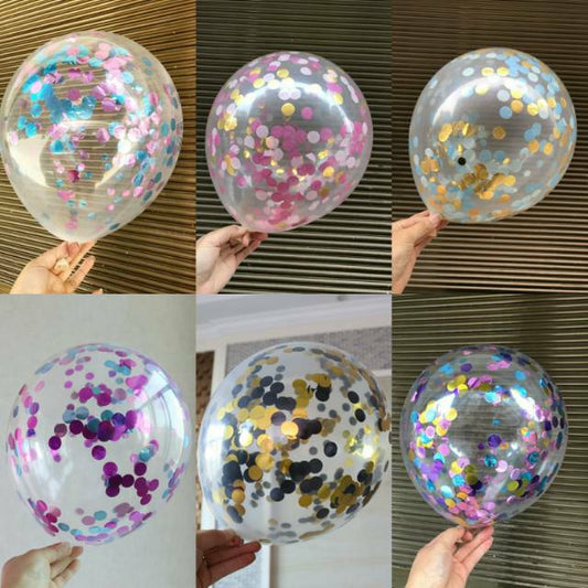 Balon Latex  / Lateks Confetti 12 inch Mix Dua Warna