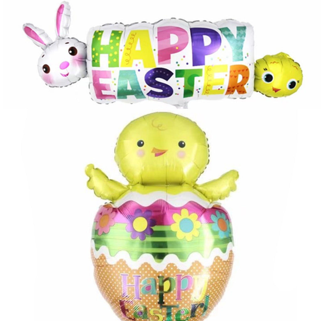 Set isi 2 Balon Foil Happy Easter Jumbo