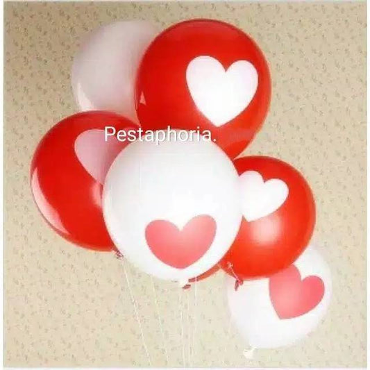 Balon Latex/Lateks Print Love/Hati 3,3 gram 12 inch