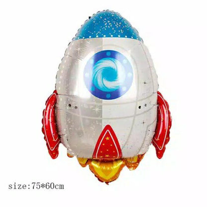 Balon Foil Astronout/Astronot, Rocket/ Rocket / UFO Size Jumbo
