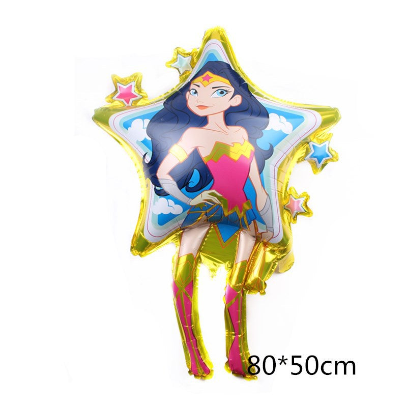 1 Set isi 3 pcs Balon Foil Wonder Woman