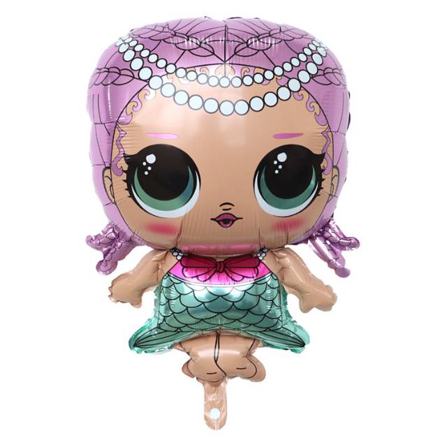 1 Set isi 8 Balon Foil LOL Surprise Doll Jumbo Size 83 cm