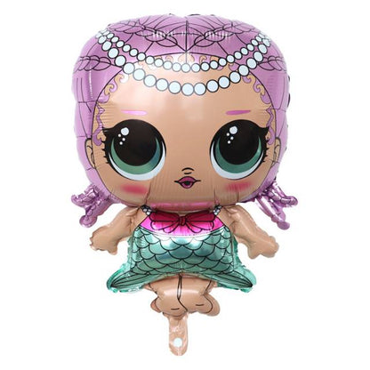 1 Set isi 8 Balon Foil LOL Surprise Doll Jumbo Size 83 cm