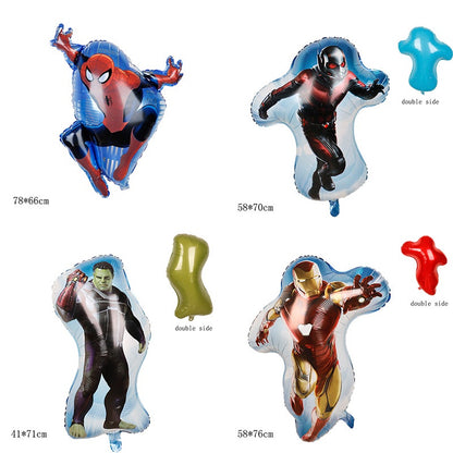 Balon Foil Jumping Spiderman, Iron Man, Antman, Iron Hulk Full Body Size 76 cm