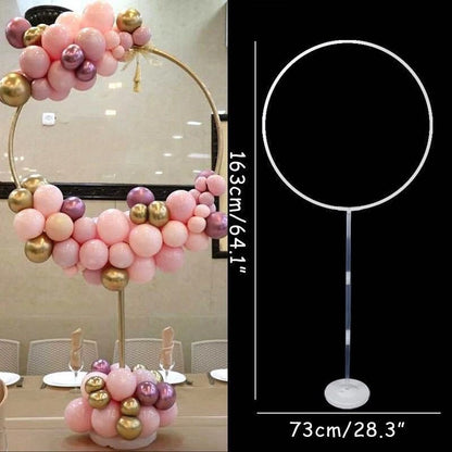 Stand / Standing Holder Balon Bentuk Lingkaran Ukuran 163 x 73 cm