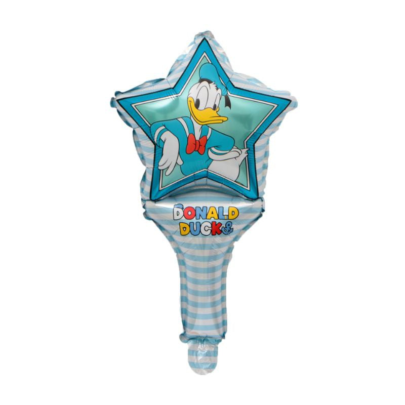 Balon Foil Pentung / Tongkat / Tenis / Handheld Hello Kitty,Doraemon,Frozen,Hulk,Donald,Daisy, Pony