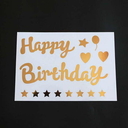 Stiker Bobo Balon PVC Ukuran 21 x 29 cm Balloon Sticker Happy Birthday/I Love You/Anniversary/Graduation