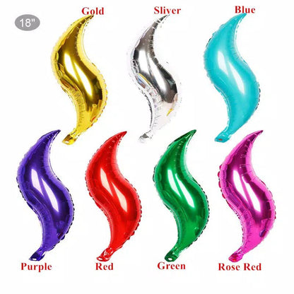 1 Balon Foil S Shape Jumbo Size 18 inch