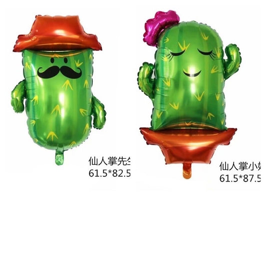 Balon Foil Kaktus / Mr. Cactus & Mrs. Cactus 61 x 87 cm