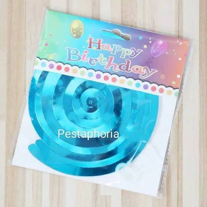 6 pcs Spiral Swirl Decoration / Dekorasi Spiral Gantung