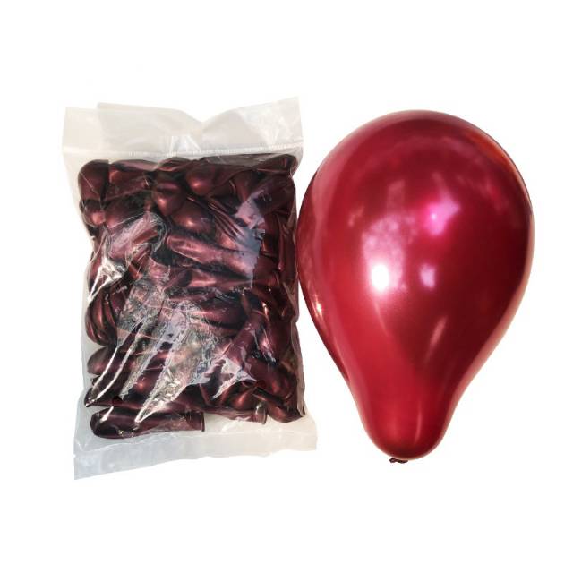 Balon Latex / Lateks Size 5 inch warna Wine Red / Burgundy