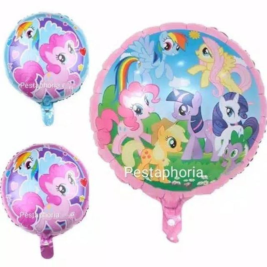 Balon Foil My Little Pony Bulat Size 45 cm