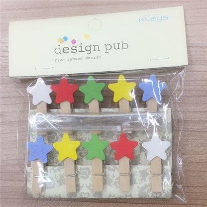 Wooden Clip Set Character / Penjepit Foto Kayu Karakter Kartun / Jepitan Kayu