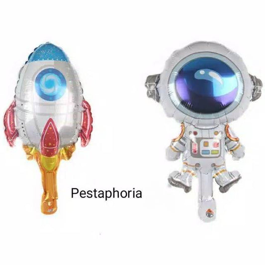 Balon Foil Astronout/Astronot, Rocket/ Rocket Mini