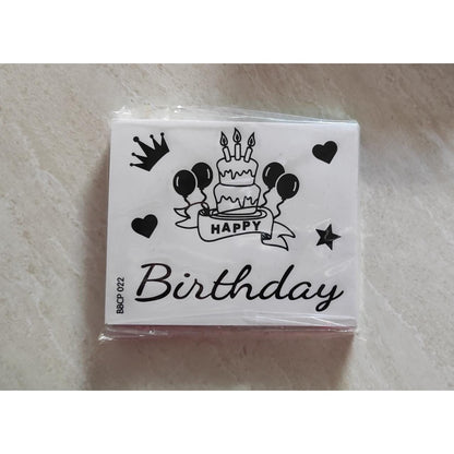 Stiker Bobo Balon PVC ukuran 12 x 12 cm / Balloon Sticker Tulisan Happy Birthday / Love You / Unicorn