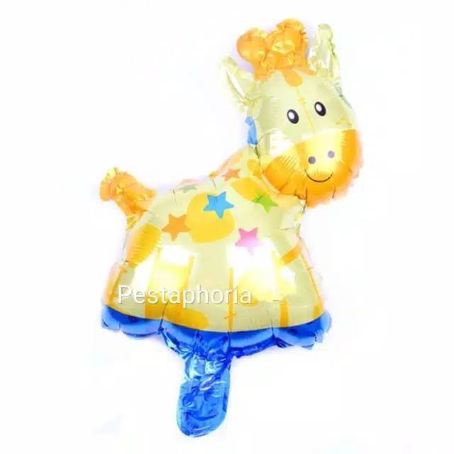 Balon Foil Fish School Out  &  Giraffe Star / Jerapah Bintang  Size Mini