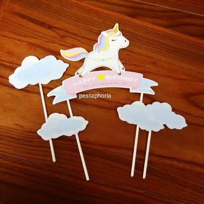 Cake Topper Unicorn Set