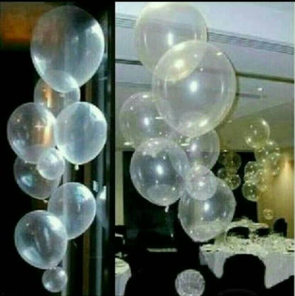 Balon Latex/Lateks Transparan/Clear/Bening 12 inch