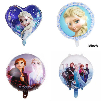 Balon Foil Happy Birthday Frozen / Elsa Olaf Anna Double Side Bulat
Size 45