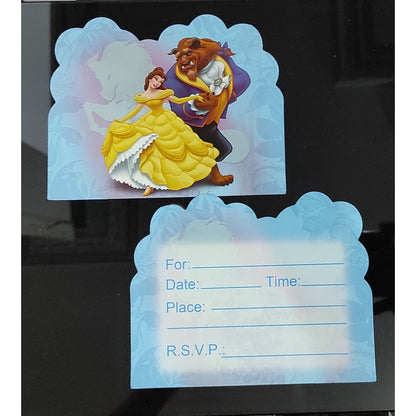 10 pcs Undangan Ulang Tahun / Invitation Birthday Card Karakter/Kartun