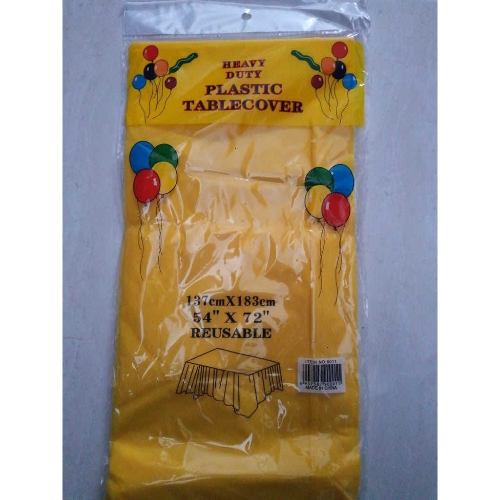 Taplak Meja Plastik Polos / Plastic Table Cover Polos