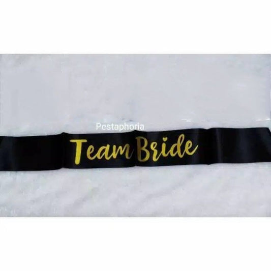 (Tidak Bisa Custom) Selempang / Sash Aksesoris Bridal Shower / Team Bride