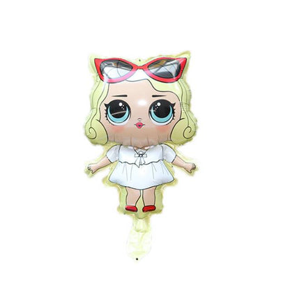 1 Set isi 5 Balon Foil LOL Surprise Doll Size Mini