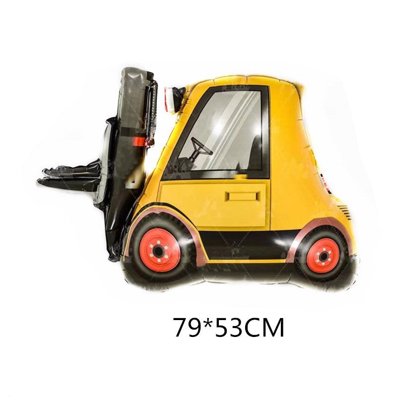 Balon Foil Forklift, Crane, Excavator, Mixer Truck, Bus Size Jumbo