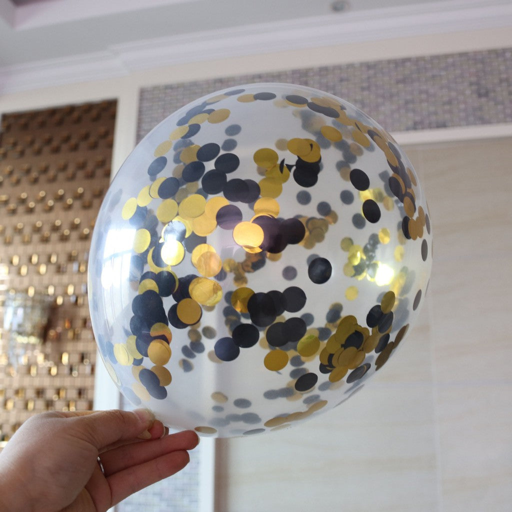 Balon Latex  / Lateks Confetti 12 inch Mix Dua Warna