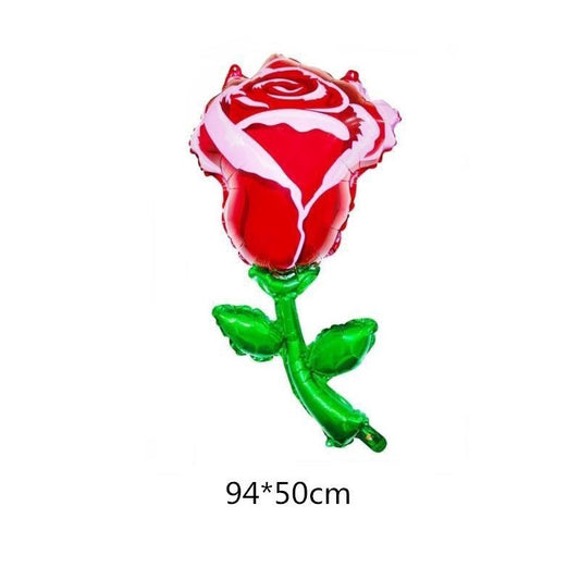 Balon Foil Rose / Mawar Jumbo Size 94 cm