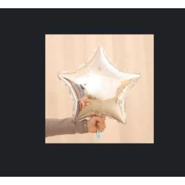 Balon Foil Hati/Love, Star/Bintang Size 5 inch / 13 cm Warna Champagne Gold