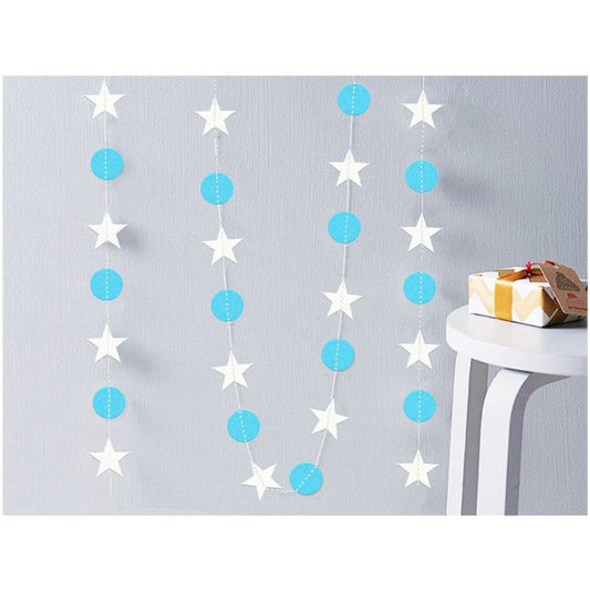 Star mix Round Party Garland 4 meter