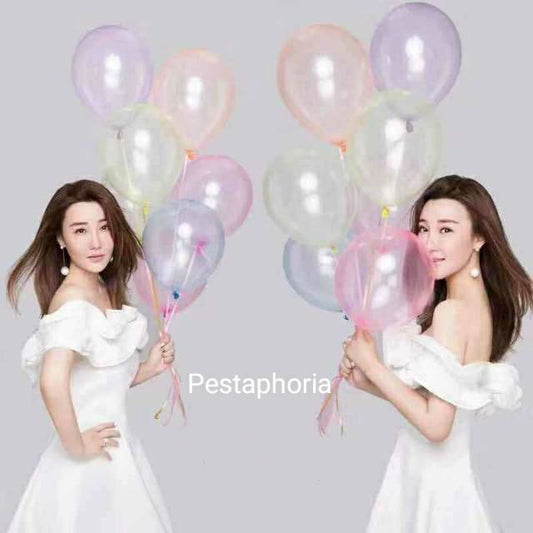 10 pcs Balon Lateks / Latex Crystal Wave Size 12 inch