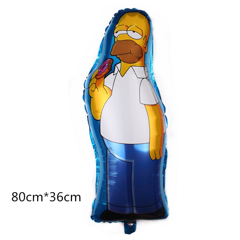 1 Set isi 2 Balon Foil The Simpsons