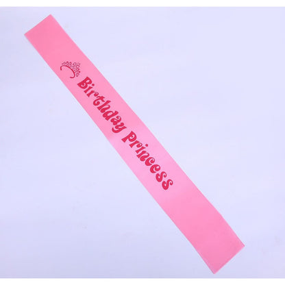 (Tidak Bisa Custom) Selempang / Sash Birthday Girl, Birthday Boy, Birthday Princess, Bride To Be, Mom To Be, I Graduated