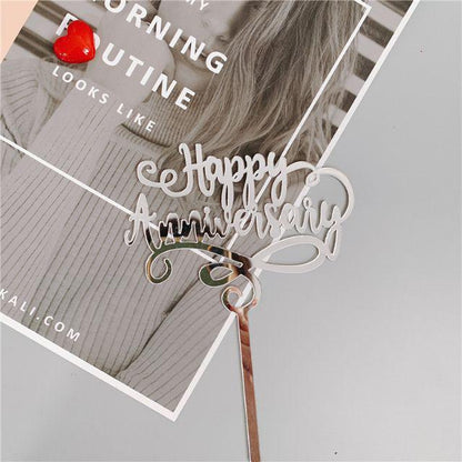 Cake Topper Acrylic / Topper Kue Akrilik Happy Mothers Day / Best Mom / We Love You Mommy / Daddy