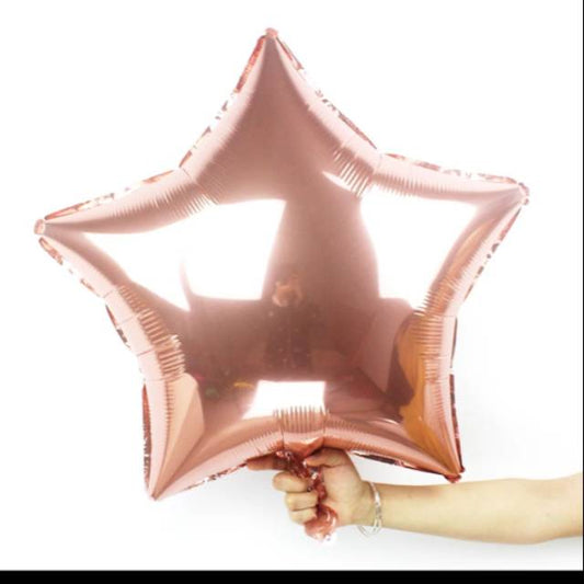 Balon Foil Bintang / Star Size 24 inch / 60 cm warna Rose Gold