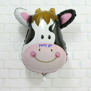 Balon Foil Cow Head / Kepala Sapi Size 60 cm