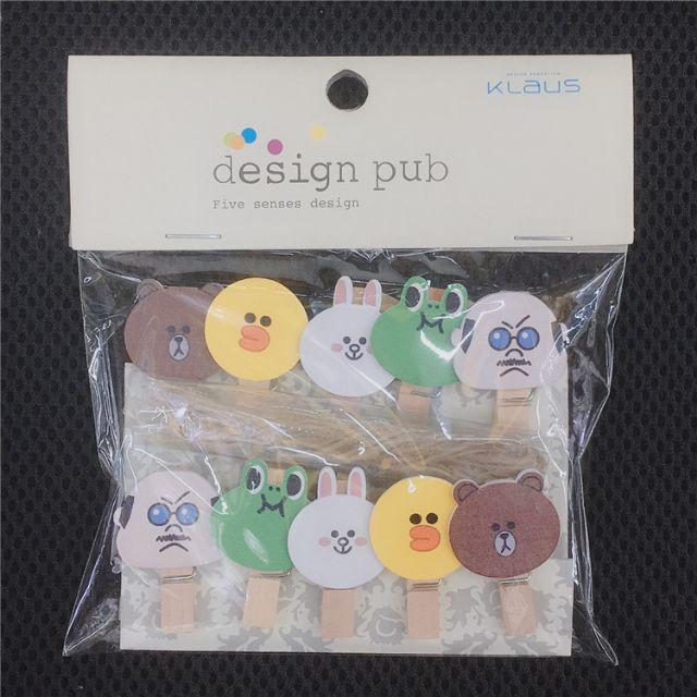 Wooden Clip Set Minion,Doraemon,Hello Kitty, My Little Pony/Penjepit Foto Kayu Karakter/Jepitan Kayu
