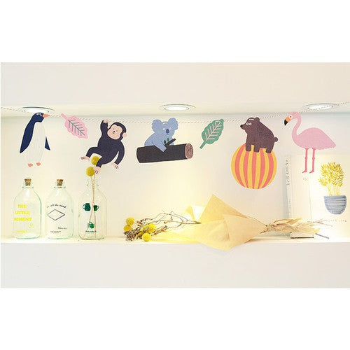 Bunting Banner Motif Hewan  In The Zoo Garland