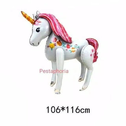Balon Foil Unicorn Airwalker Jumbo 3D Size 116 cm