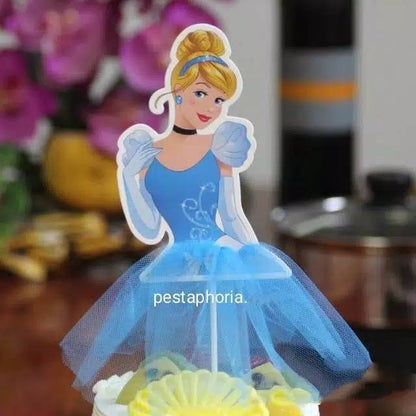 Cake Topper Princess Snow White, Sofia, Anna, Aurora, Cinderella, Elsa