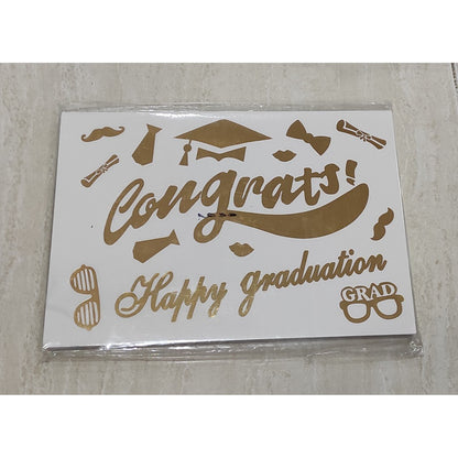 Stiker Bobo Balon PVC Ukuran 21 x 29 cm Balloon Sticker Get Well Soon/Graduation/Grad/Abjad/Congratulations